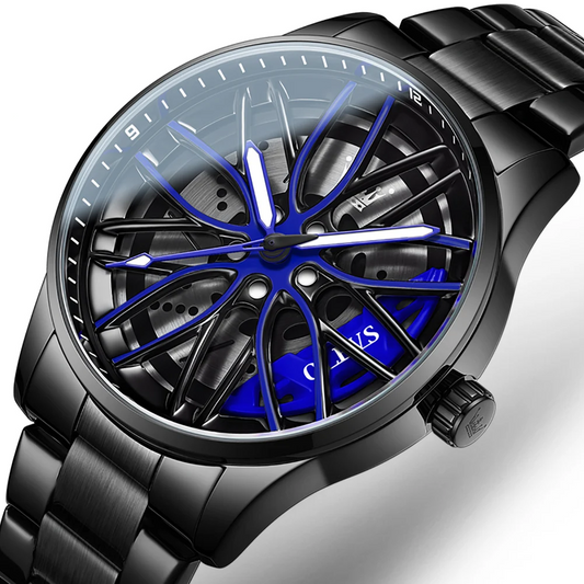 blue beamer m4 spining rim watch