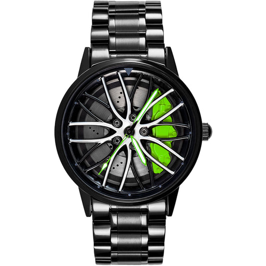green beamer m4 spining rim watch